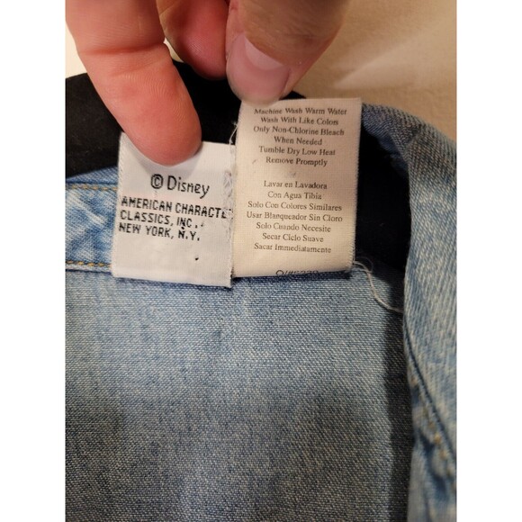 Vintage Mickey & Co Denim Button Up Shirt With Mickey Mouse Authentic Sportswear - Picture 4 of 7